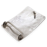 Vintage Native American Southwest Sterling Silver Multi-Stone Inlay Belt Buckle