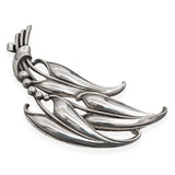 Vintage Black Starr & Gorham Sterling Silver Art Nouveau Leaf Motif Brooch Pin