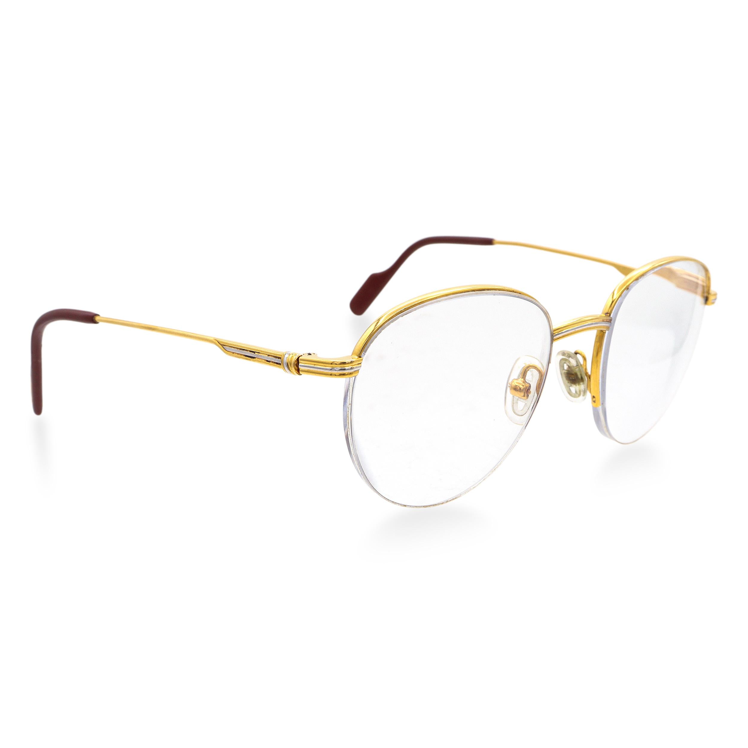 Vintage must de Cartier Gold Vermeil Eyeglasses Ref. T8100166
