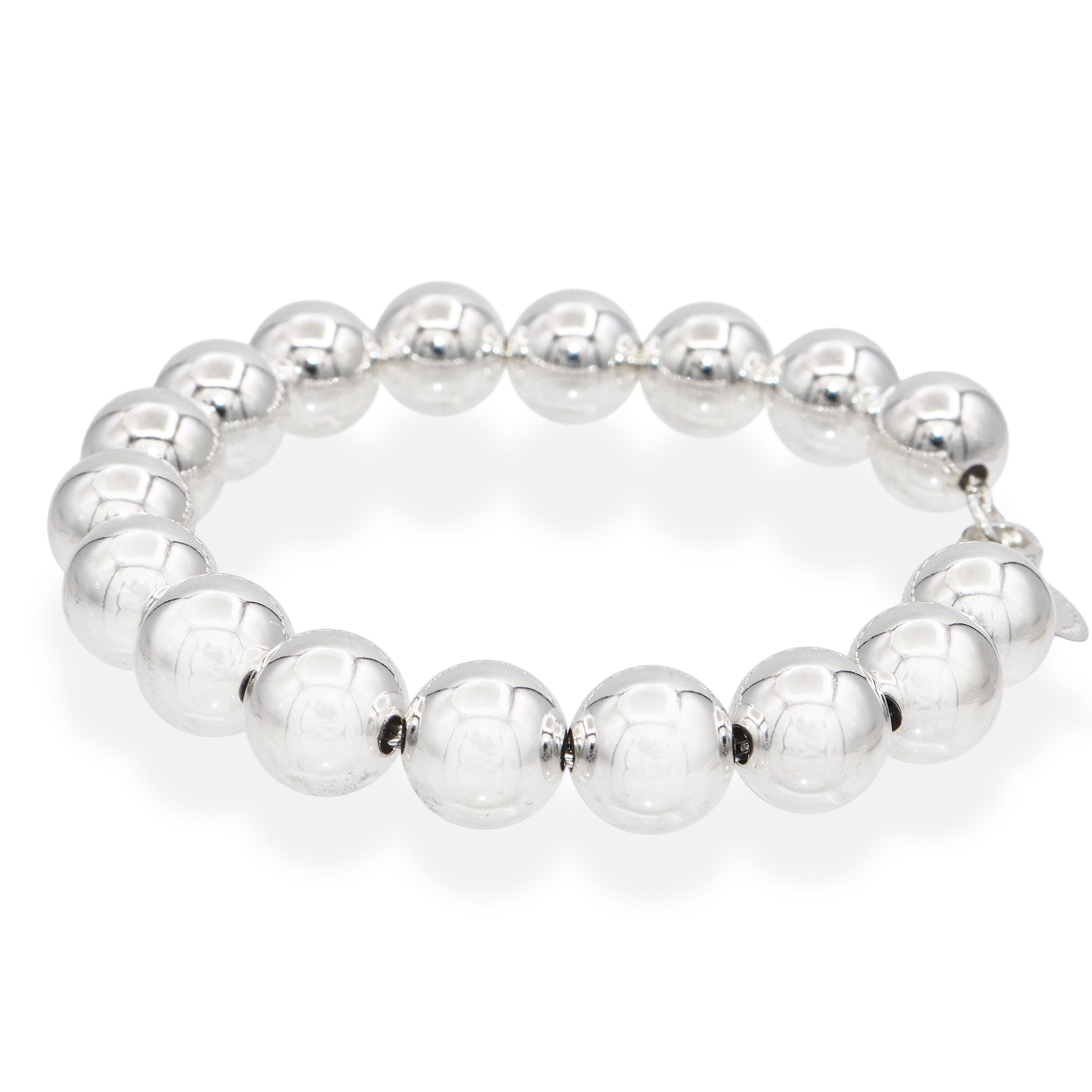 Tiffany & Co. Sterling Silver Hardware Ball Bracelet