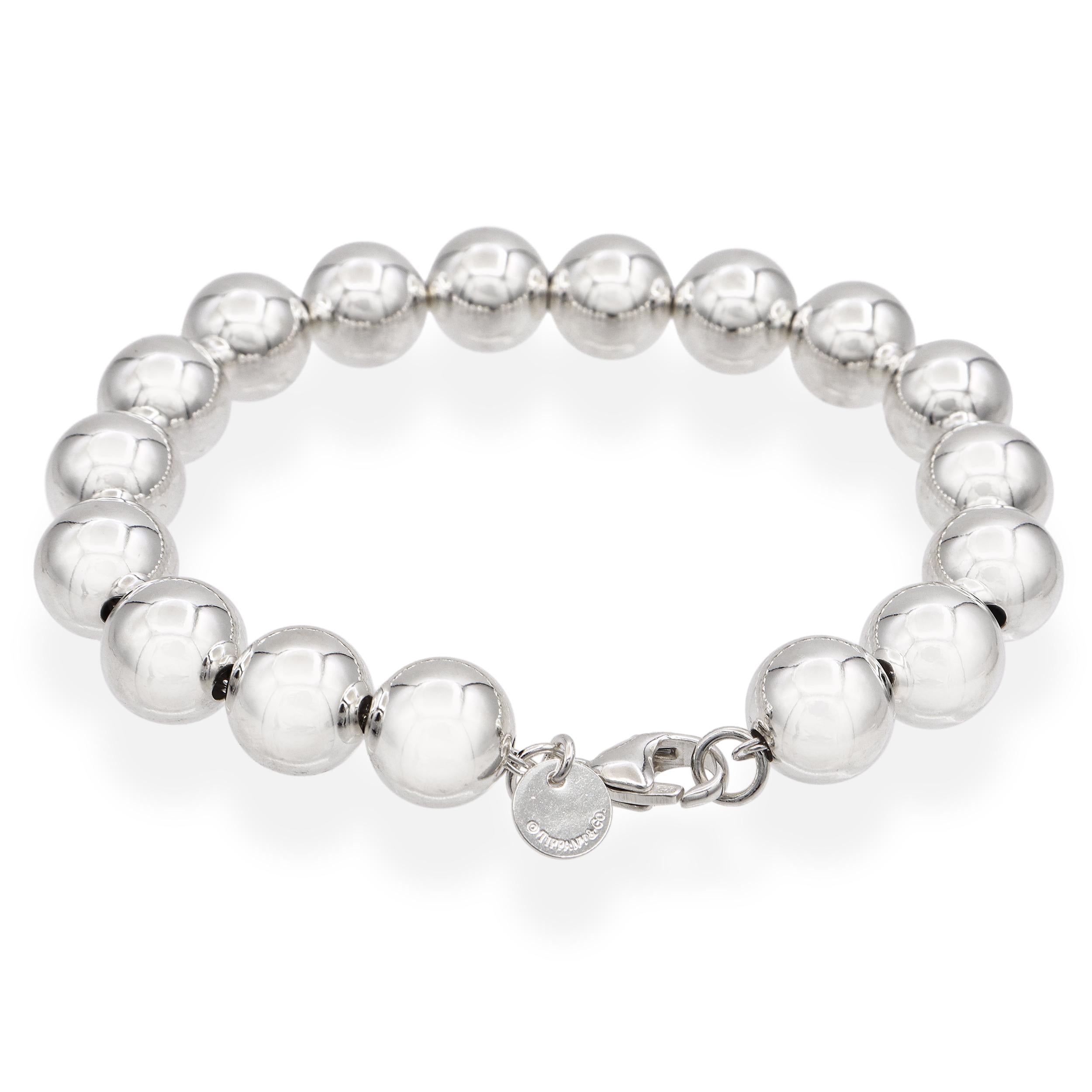 Tiffany & Co. Sterling Silver Hardware Ball Bracelet