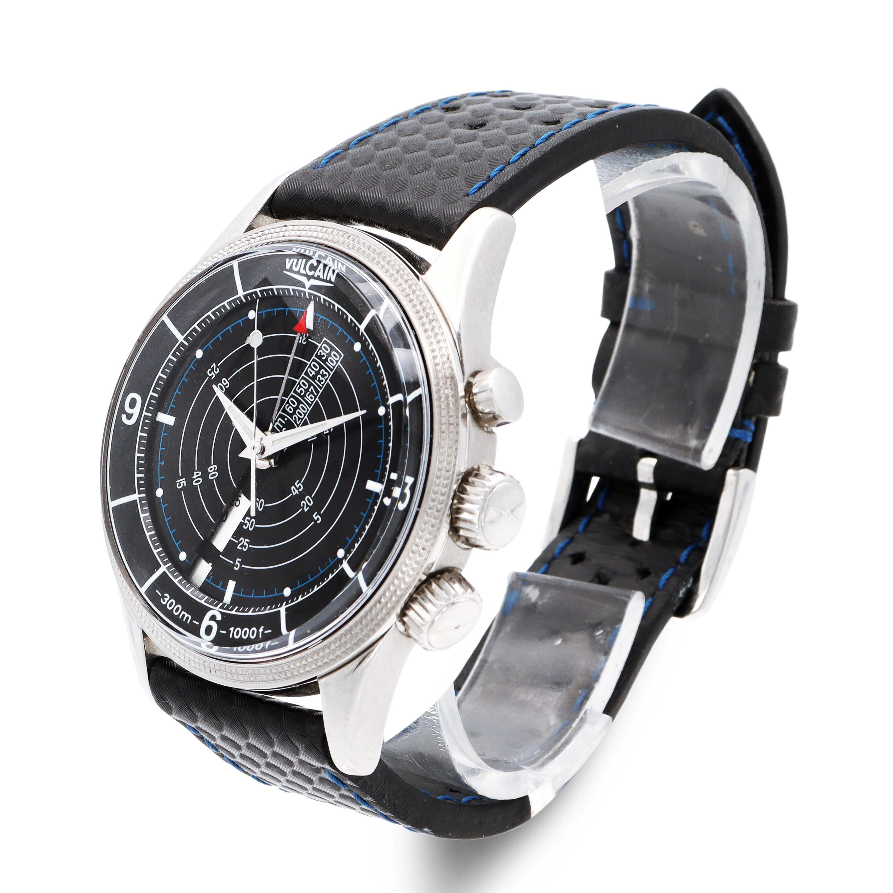 Vulcain Cricket Nautical "Trophy 2011” Limited Ed. Hand-Wind Alarm Men’s Watch