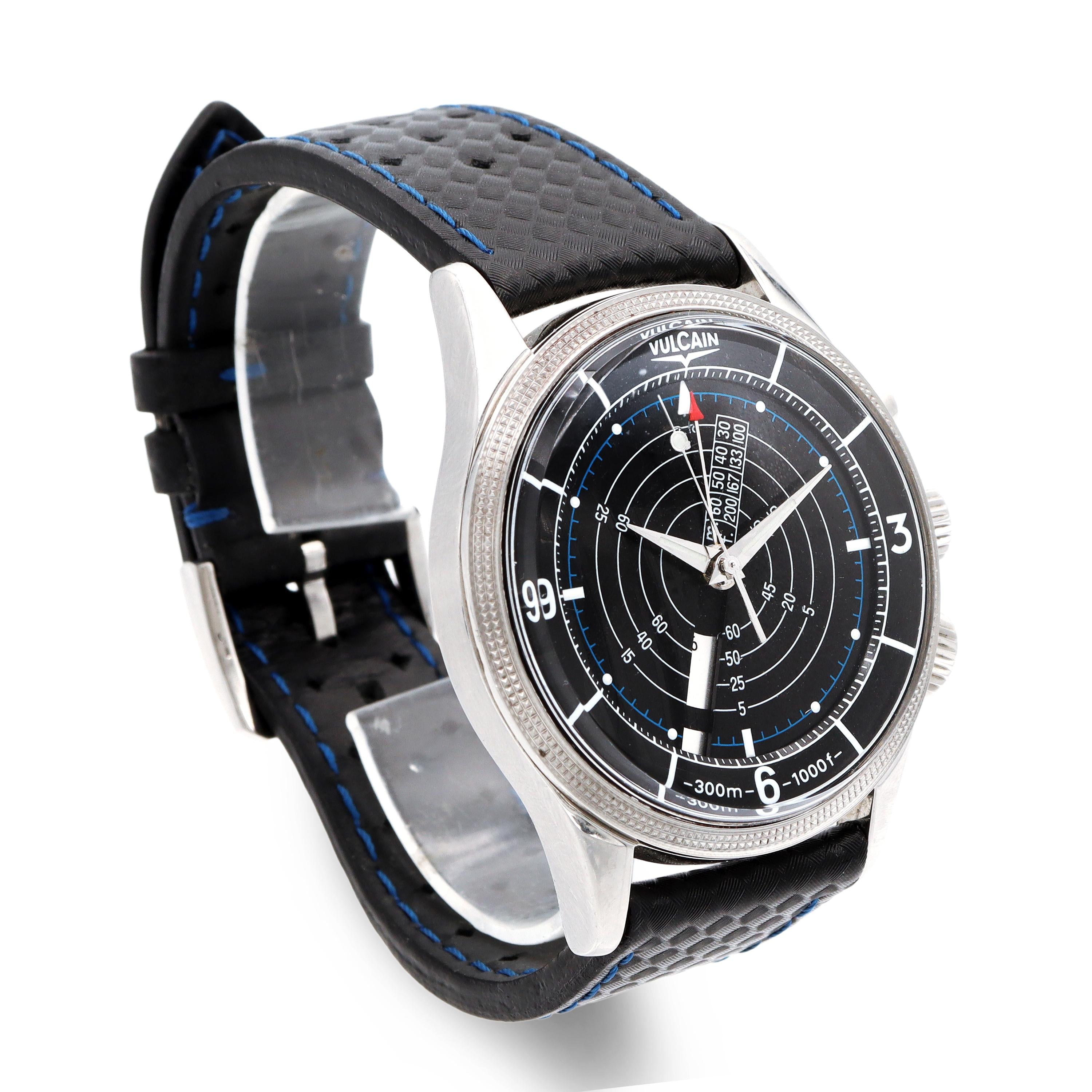 Vulcain Cricket Nautical "Trophy 2011” Limited Ed. Hand-Wind Alarm Men’s Watch