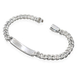 David Yurman Sterling Silver Love Curb Link ID Bracelet