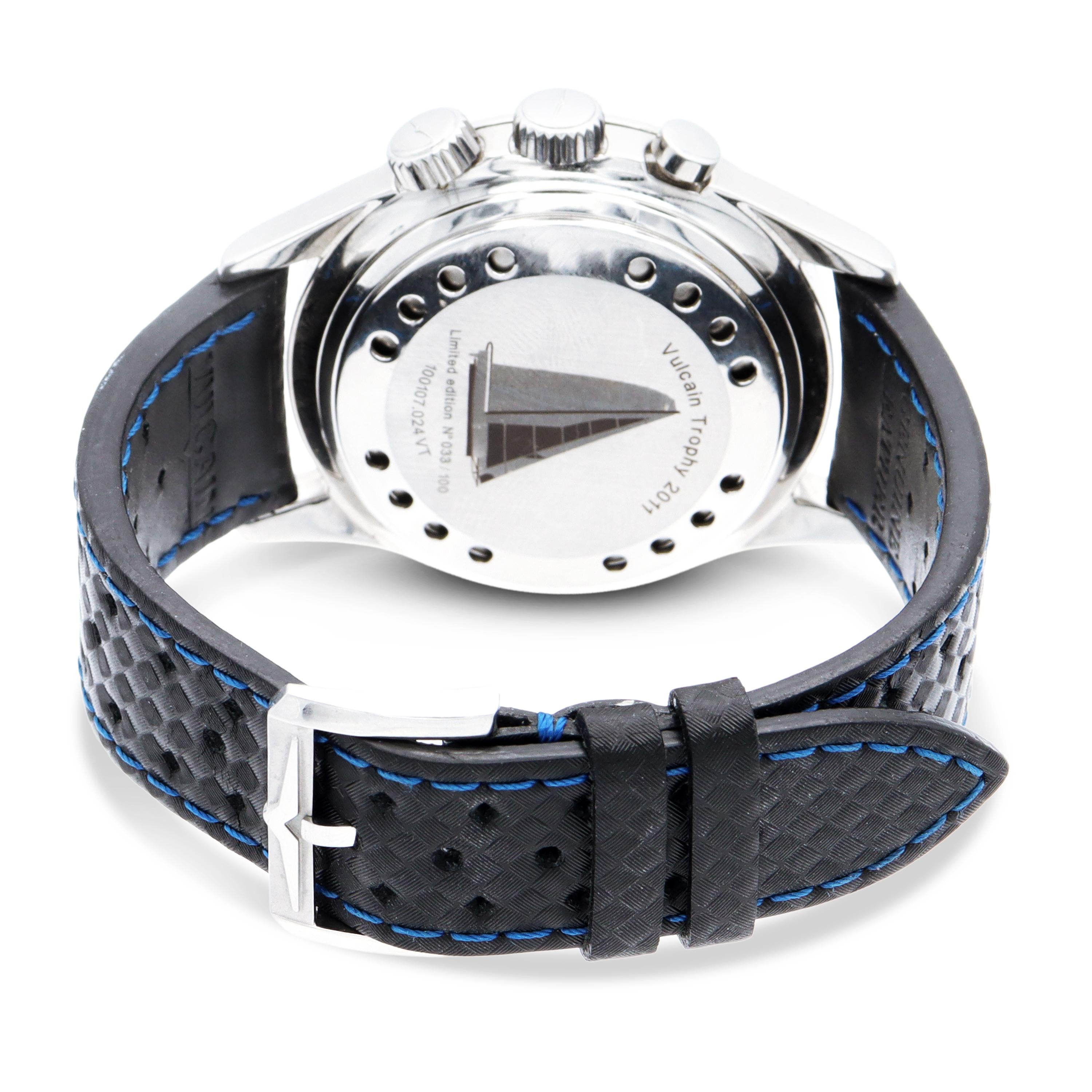 Vulcain Cricket Nautical "Trophy 2011” Limited Ed. Hand-Wind Alarm Men’s Watch