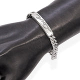 David Yurman Sterling Silver Love Curb Link ID Bracelet