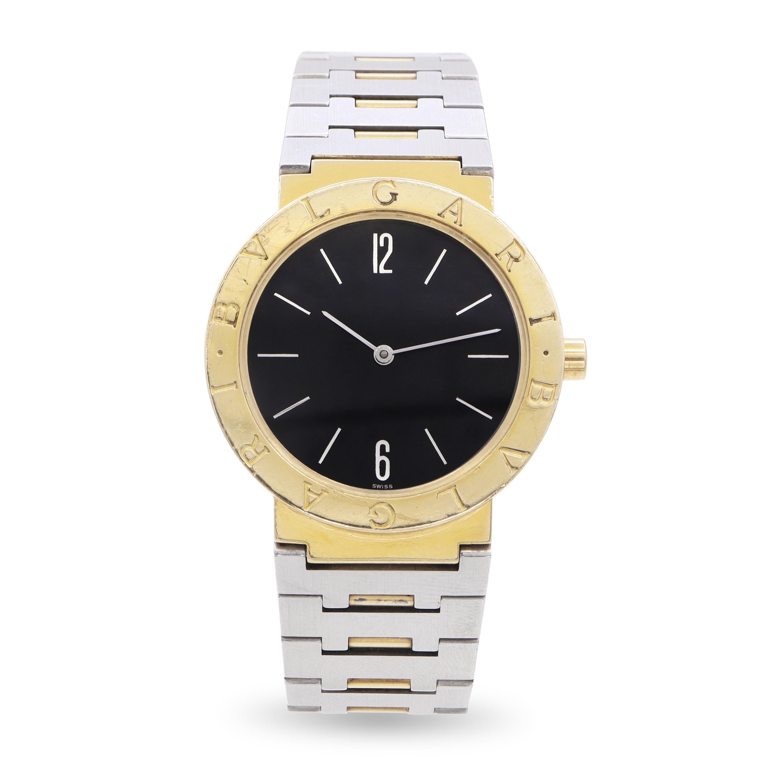 BVLGARI BVLGARI 18k Yellow Gold Stainless Steel Quartz Men's Watch