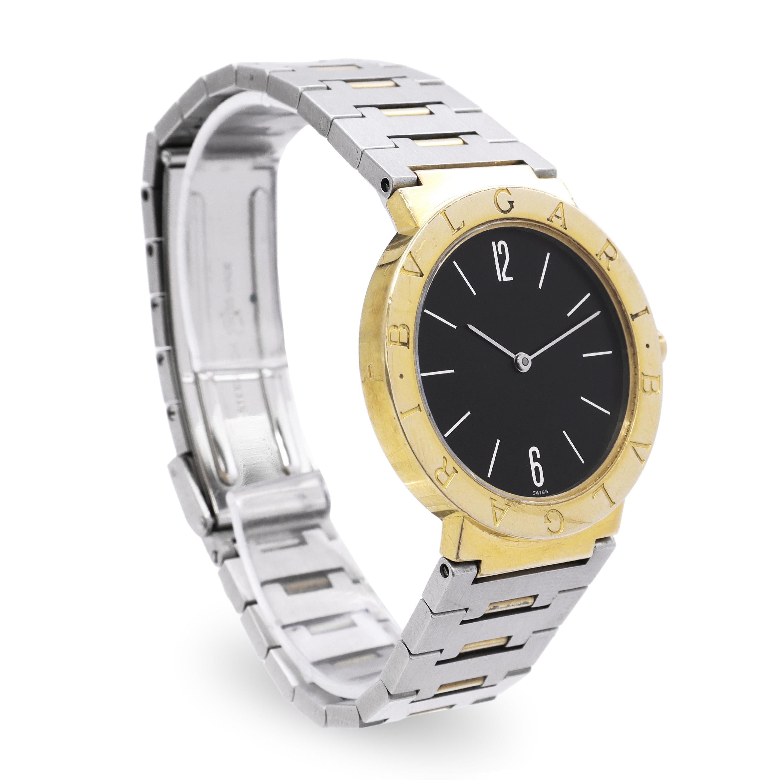 BVLGARI BVLGARI 18k Yellow Gold Stainless Steel Quartz Men's Watch