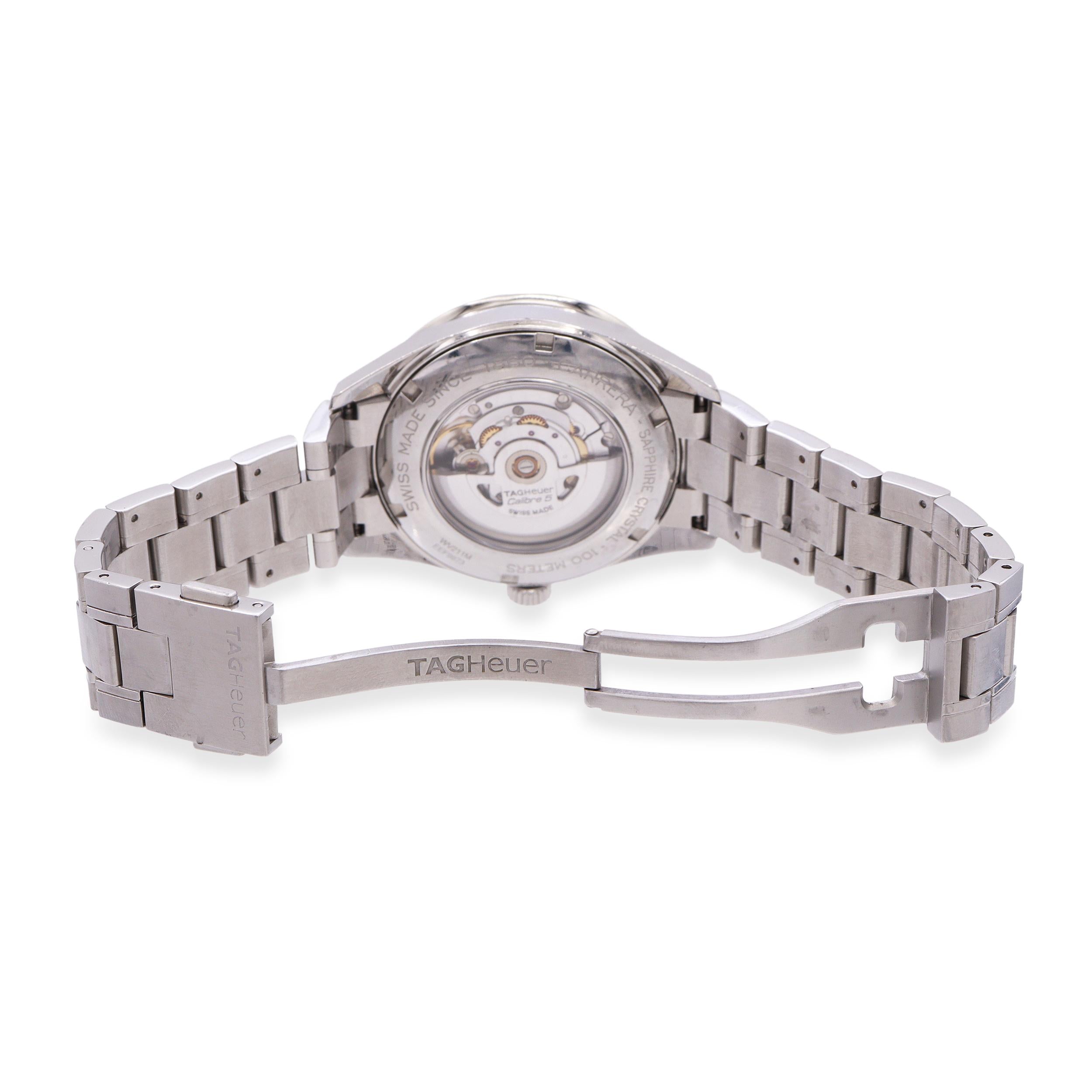 Tag Heuer Stainless Steel Carerra Calibre 5 Automatic Watch Ref. WV211M