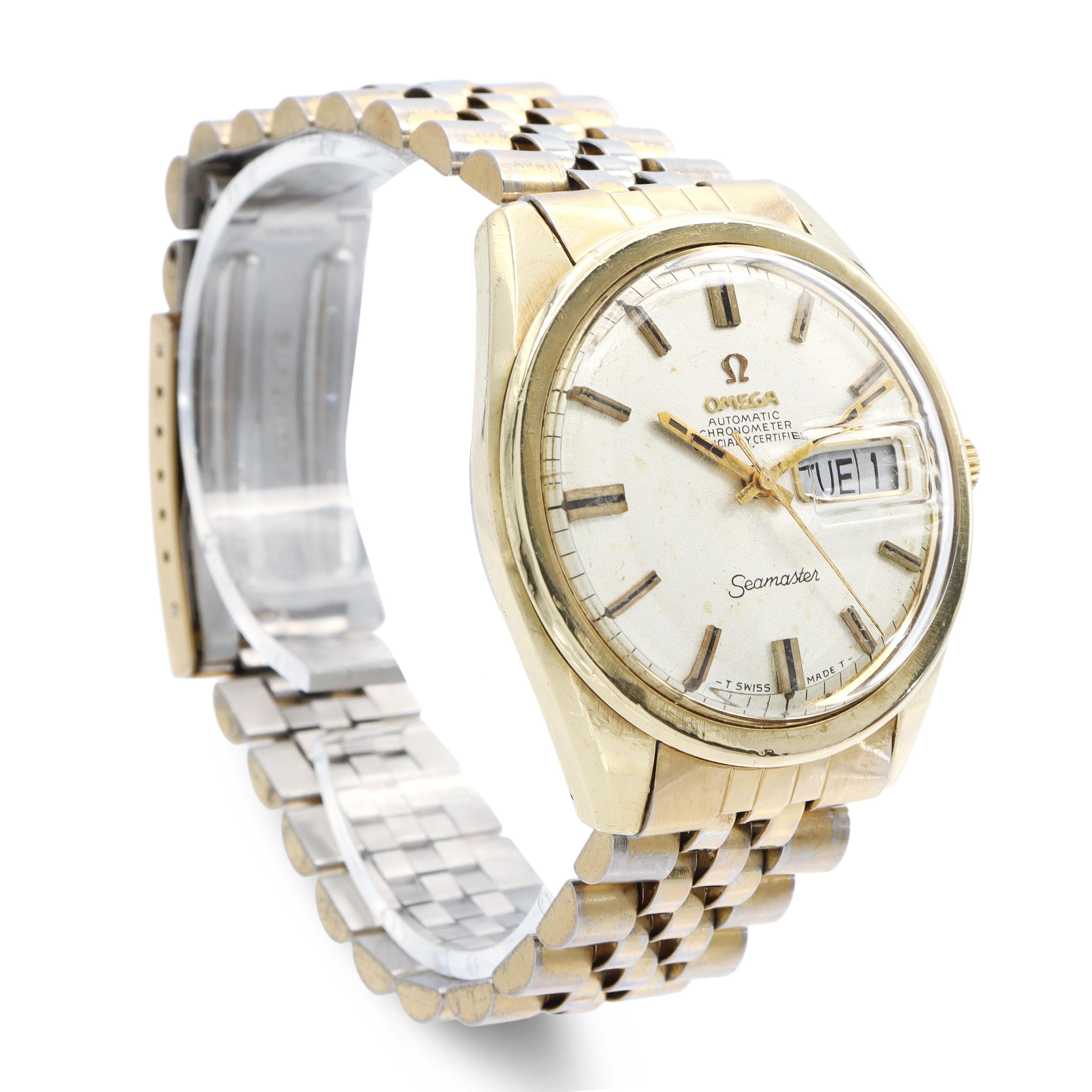 Vintage Omega Seamaster Chronometer Day-Date Automatic Men's Watch