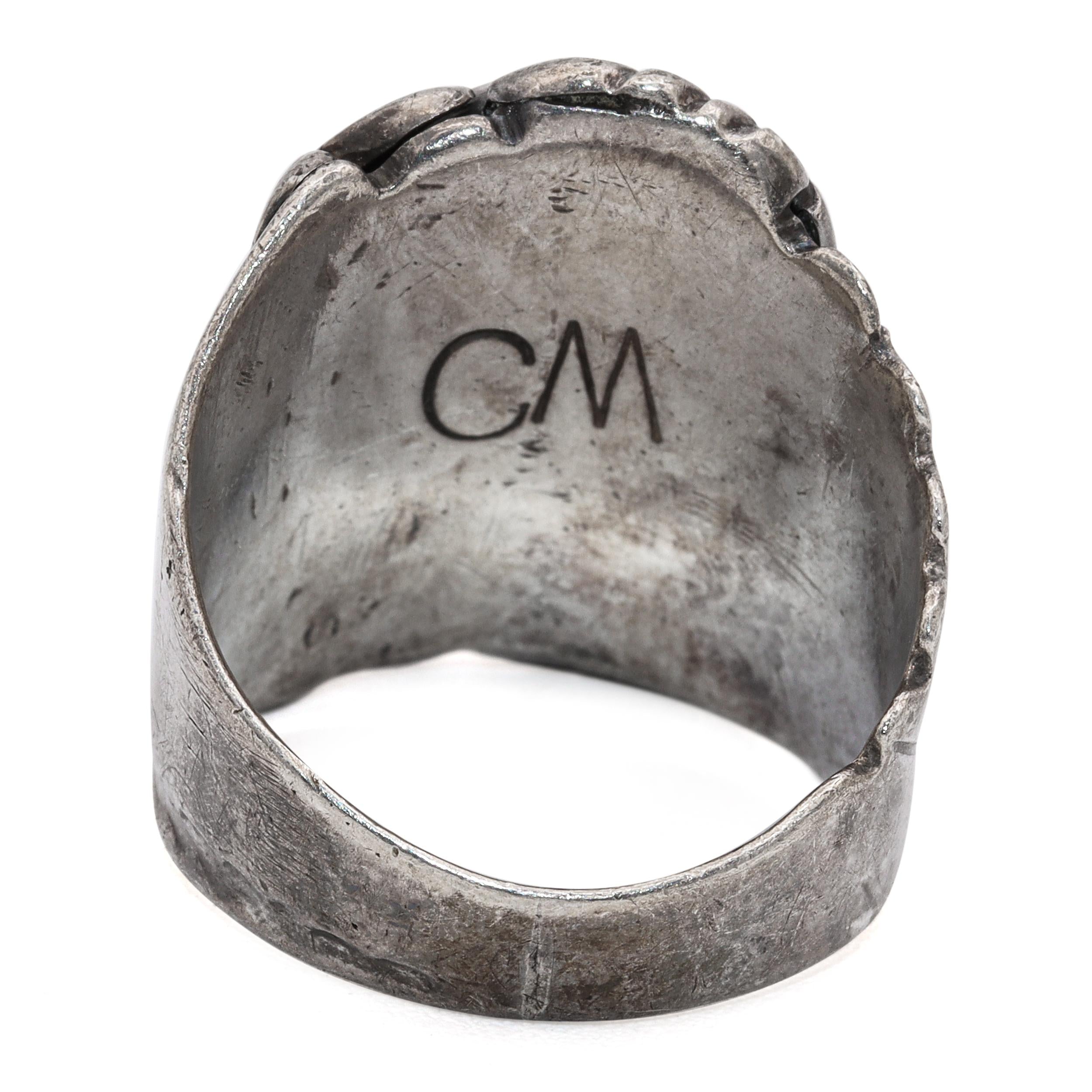 Vintage Native American Southwestern Sterling Silver Turquoise Ring