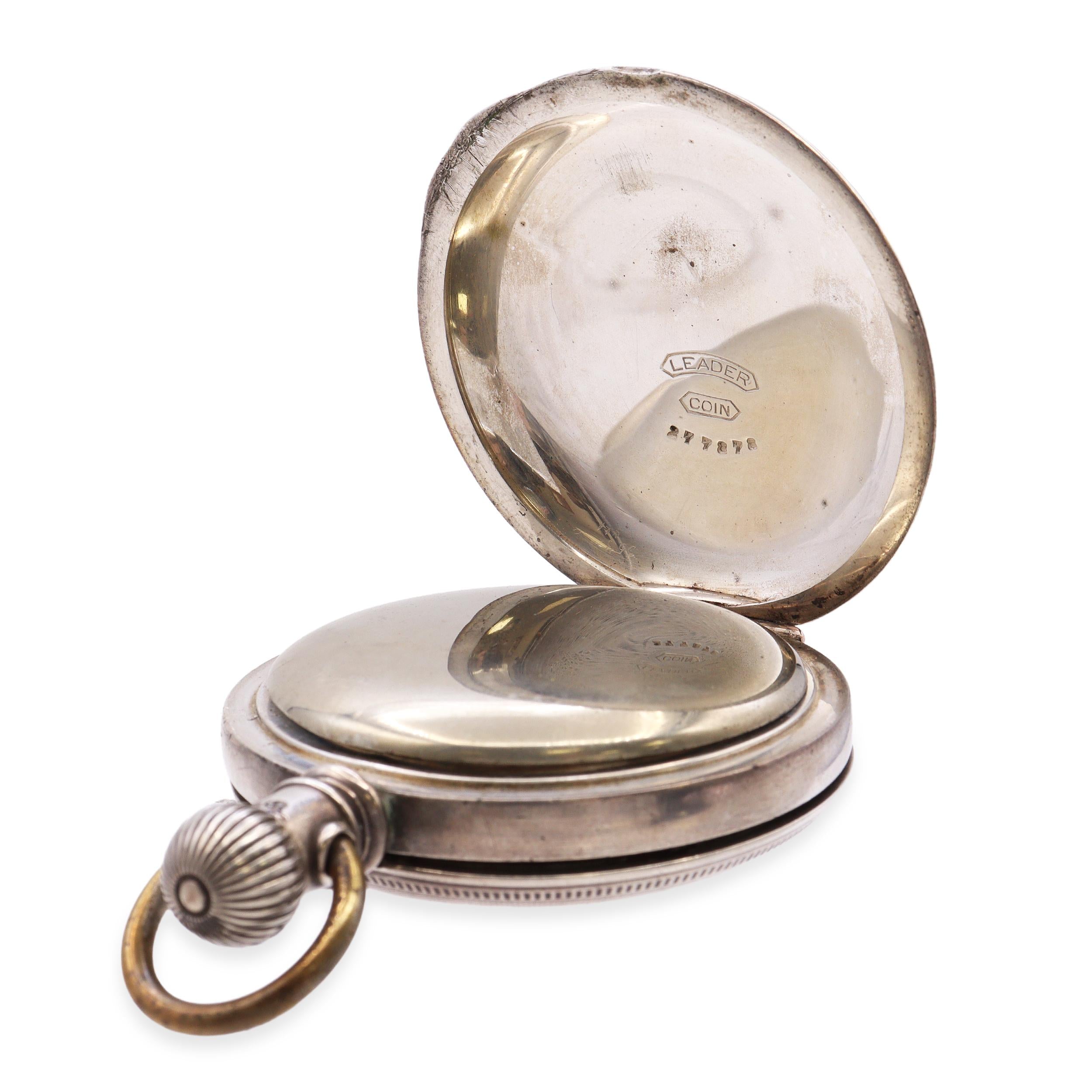 Antique 1864 Waltham Coin Silver Case Manual Wind Pocketwatch