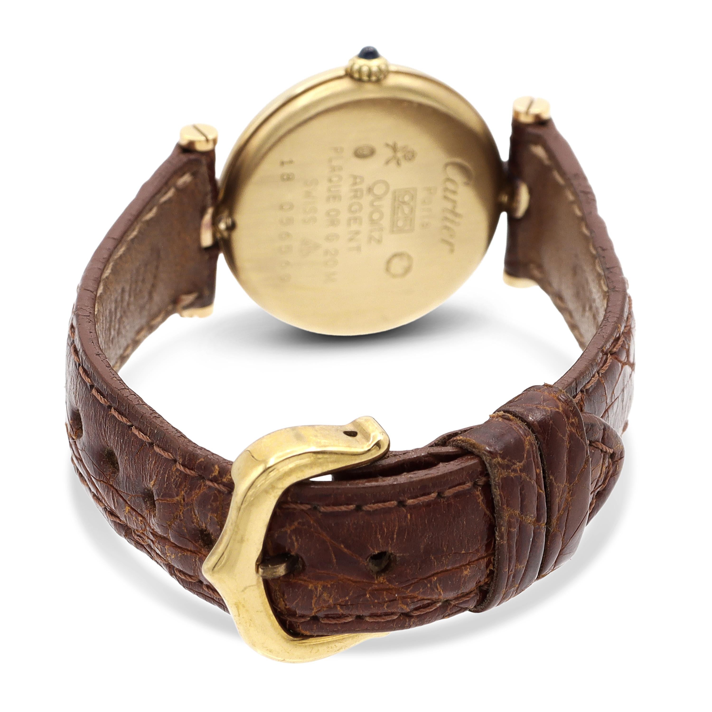 Must de Cartier Vendôme Vermeil Quartz Women's Watch Ref. 590003