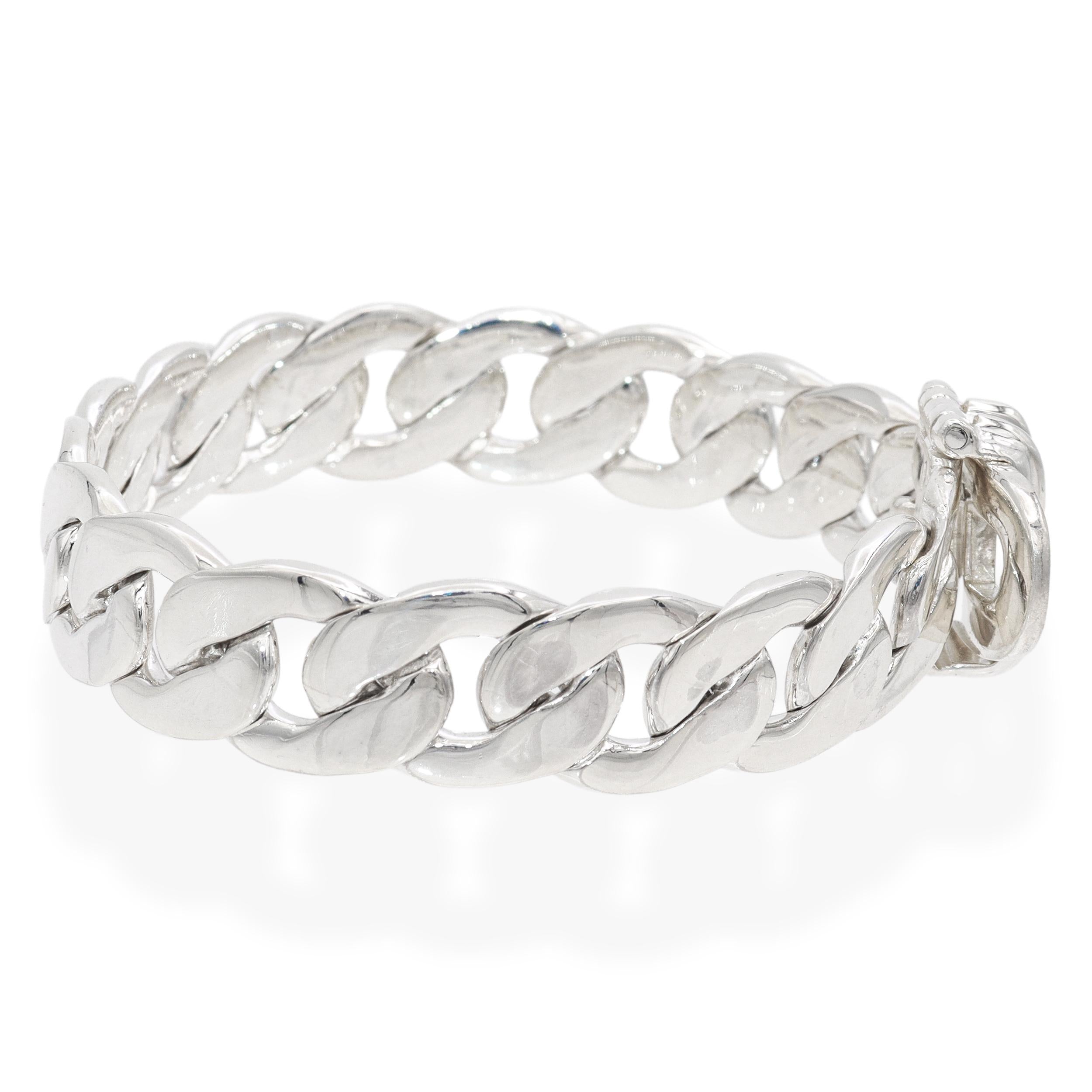 Vintage Tiffany & Co. Heavy Sterling Silver Classic Curb Link Bracelet