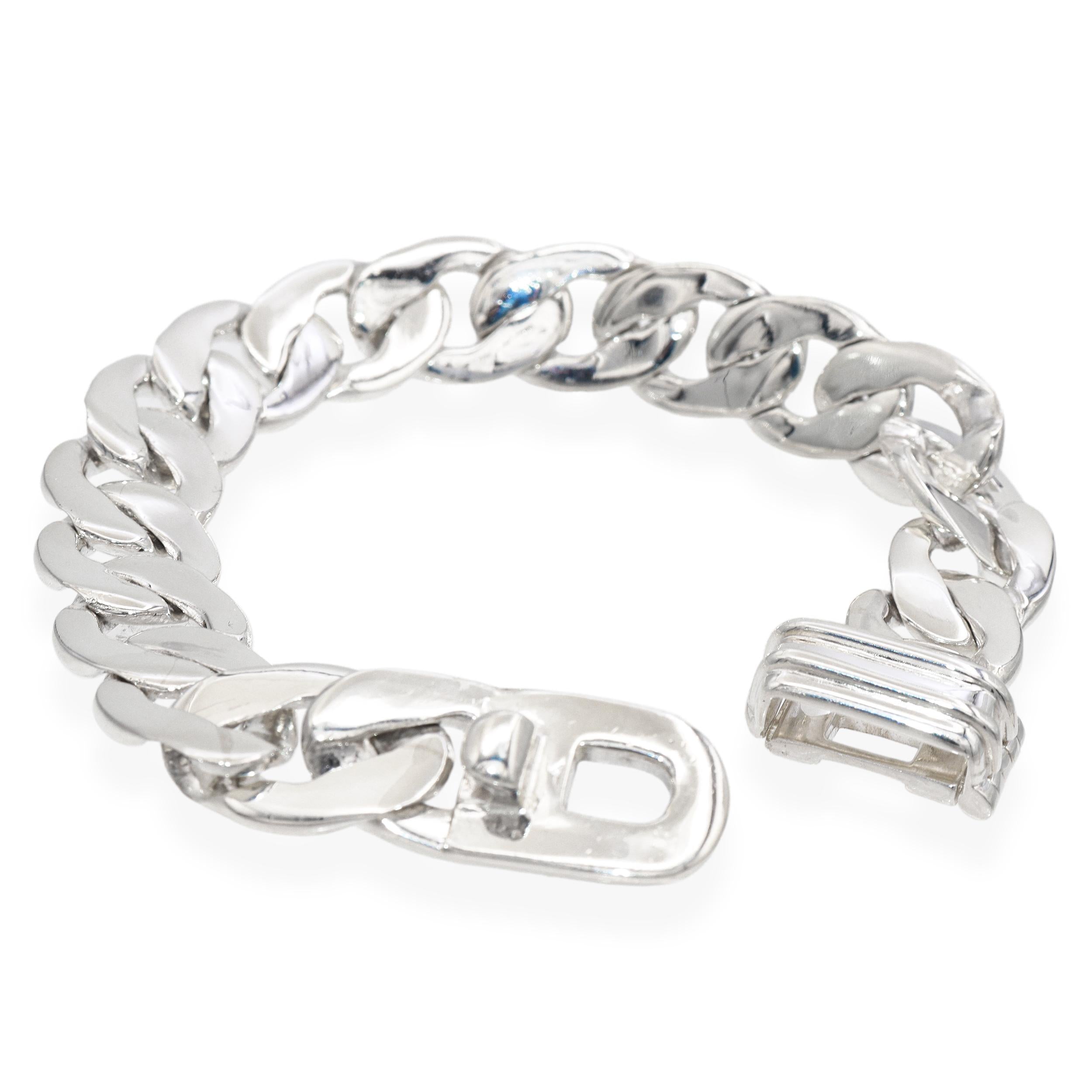 Vintage Tiffany & Co. Heavy Sterling Silver Classic Curb Link Bracelet