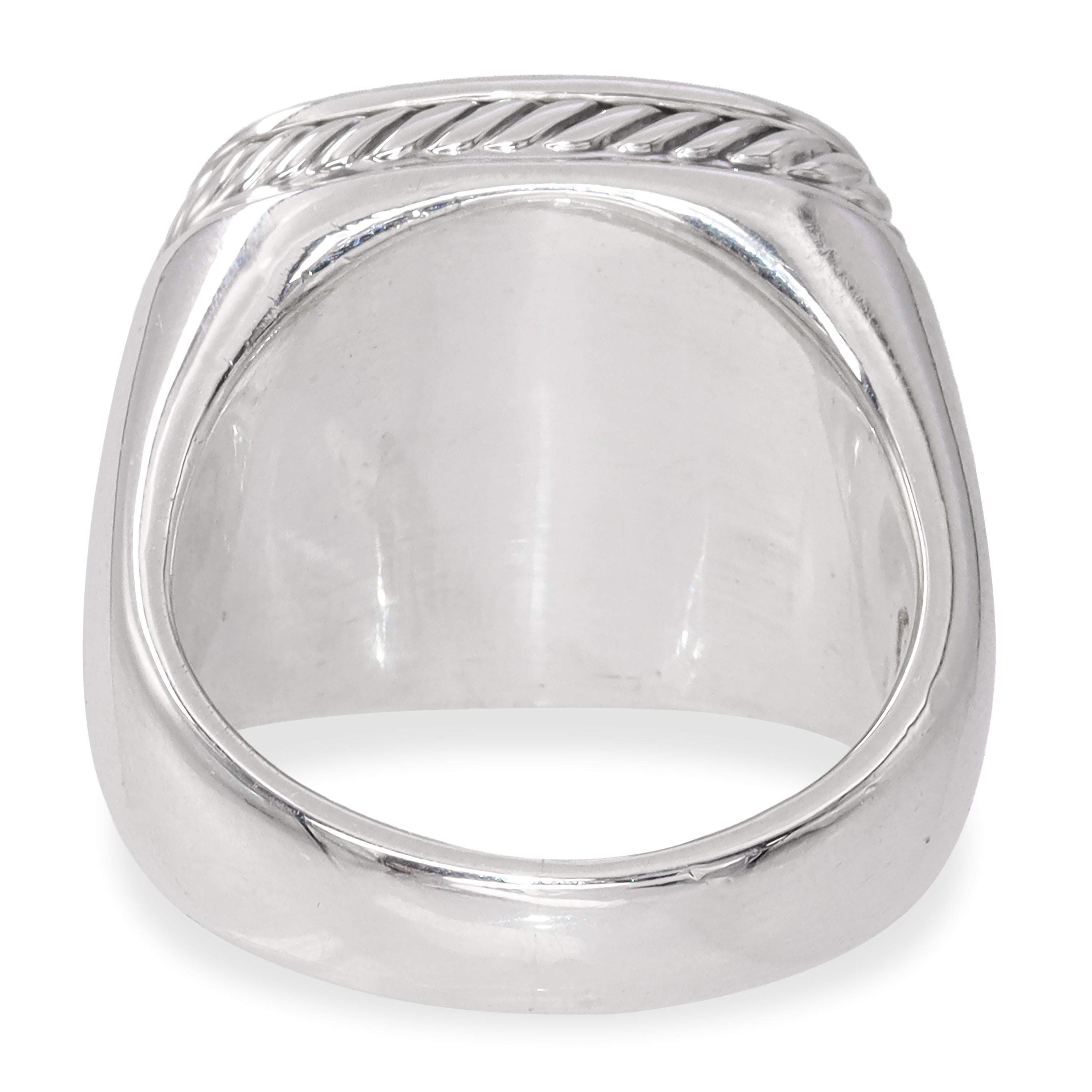 David Yurman Albion Sterling Silver Diamond Pavé Ring