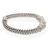 John Hardy Sterling Silver & 18k Gold Garnet Peridot Classic Chain Bracelet