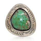 Teddy Goodluck Navajo Sterling Silver Turquoise Statement Ring