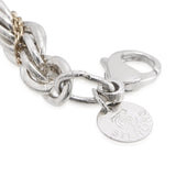Tiffany & Co. Sterling Silver 14k Gold Twist Link Bracelet