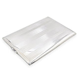 Vintage Dunhill Sterling Silver Engine-Turned Cigarette Case