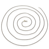 David Yurman Sterling Silver 14k Yellow Gold 72" Box Chain Necklace