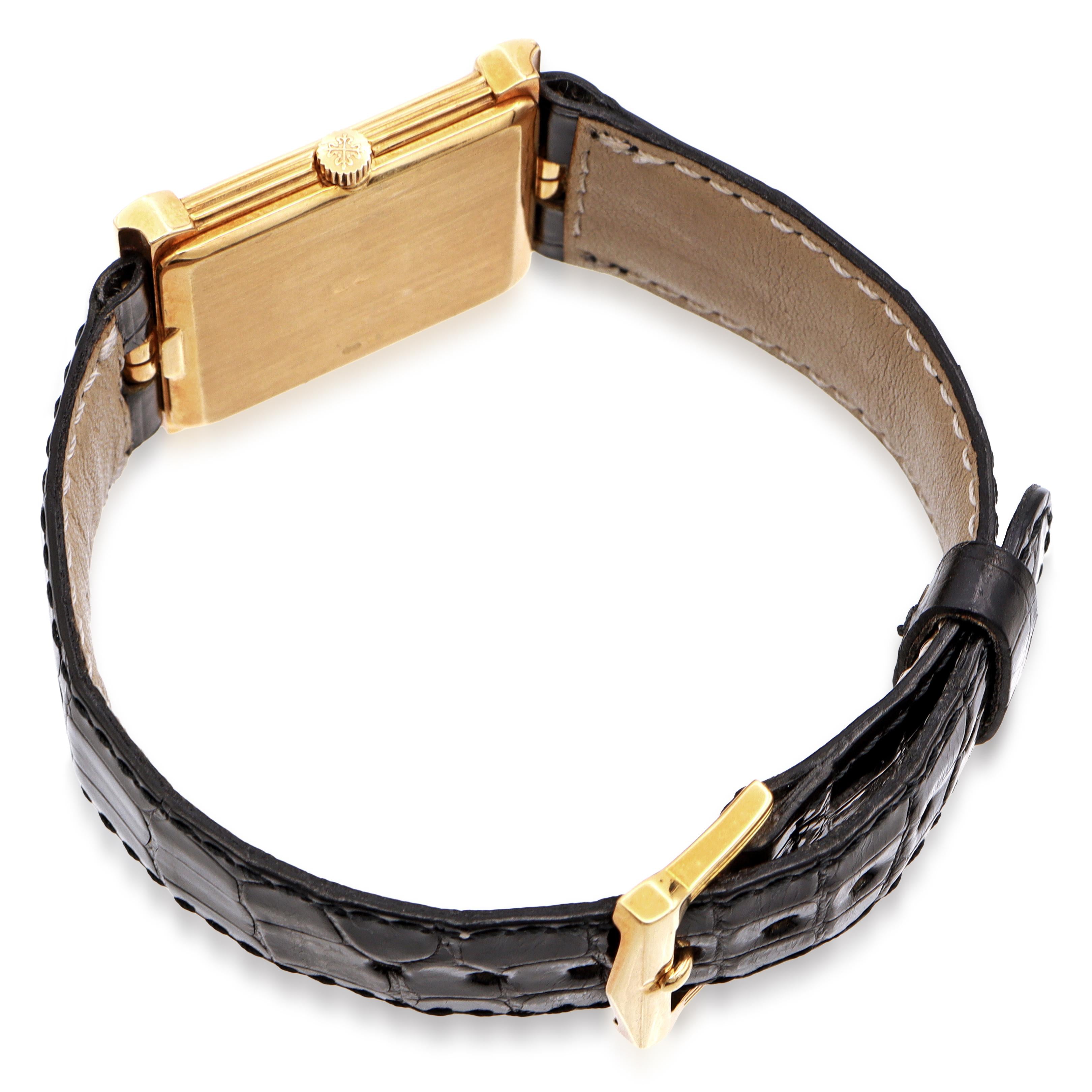 Patek Philippe Les Grecques 18K Yellow Gold Diamond Dial Hand Wind Men’s Watch