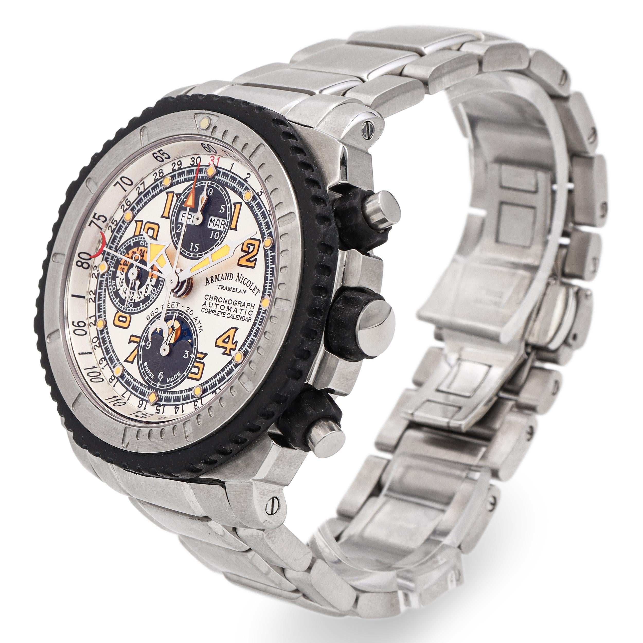 Armand Nicolet Tramelan Chronograph Calendar Automatic Men's Watch Ref. AN9168-G