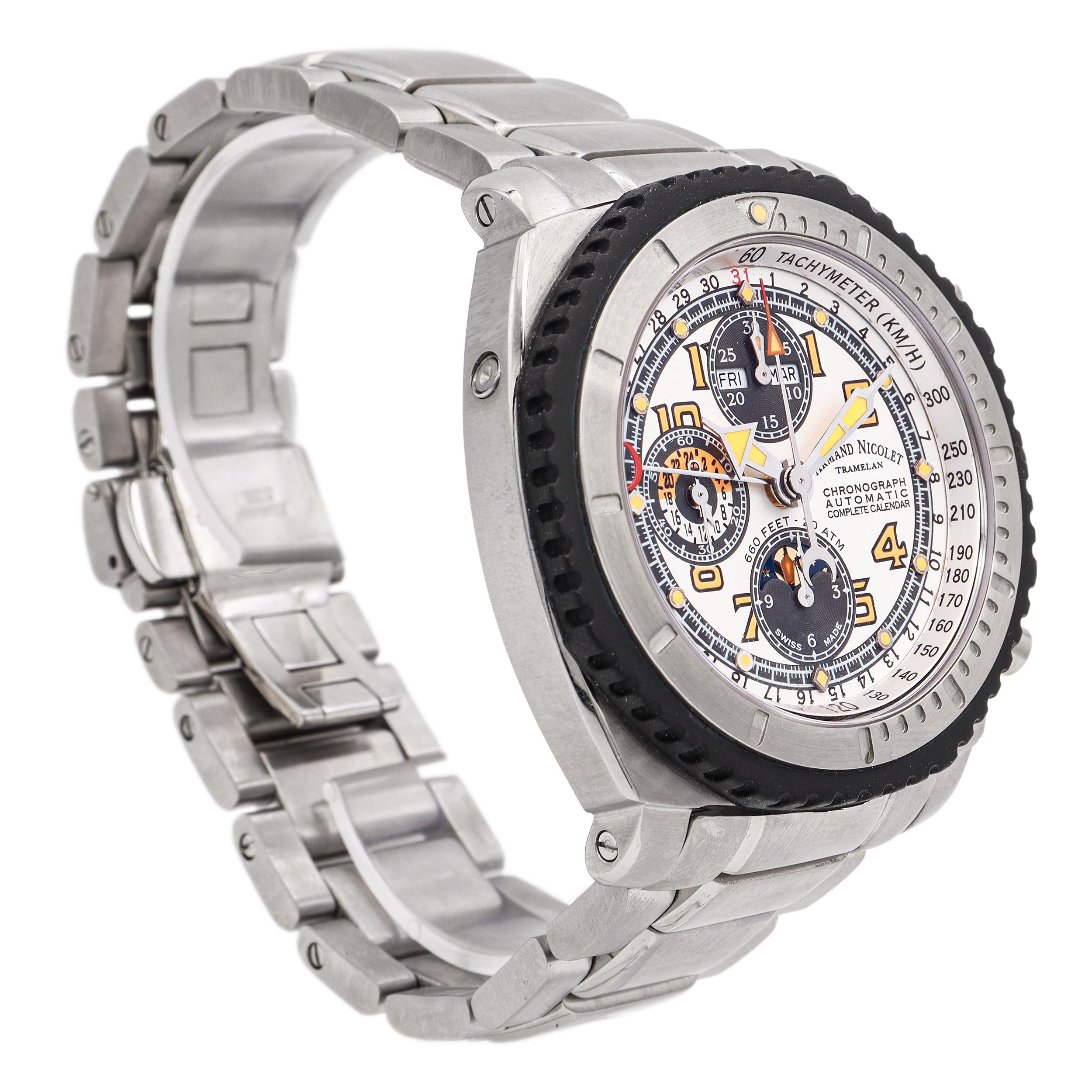 Armand Nicolet Tramelan Chronograph Calendar Automatic Men's Watch Ref. AN9168-G