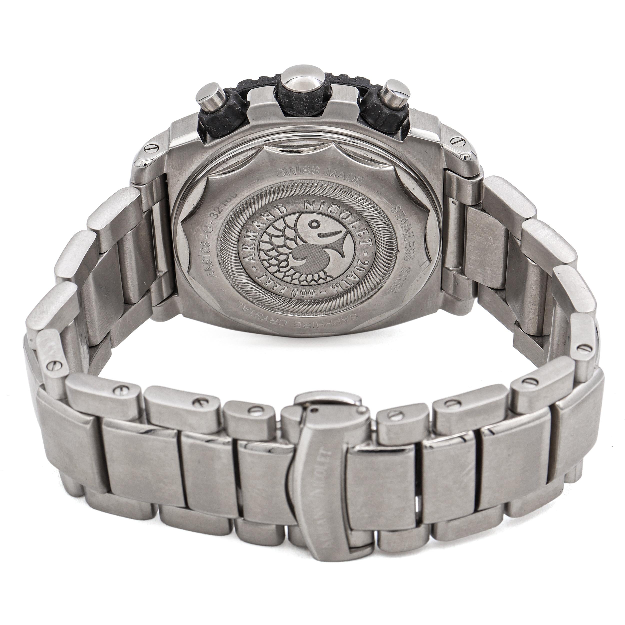 Armand Nicolet Tramelan Chronograph Calendar Automatic Men's Watch Ref. AN9168-G