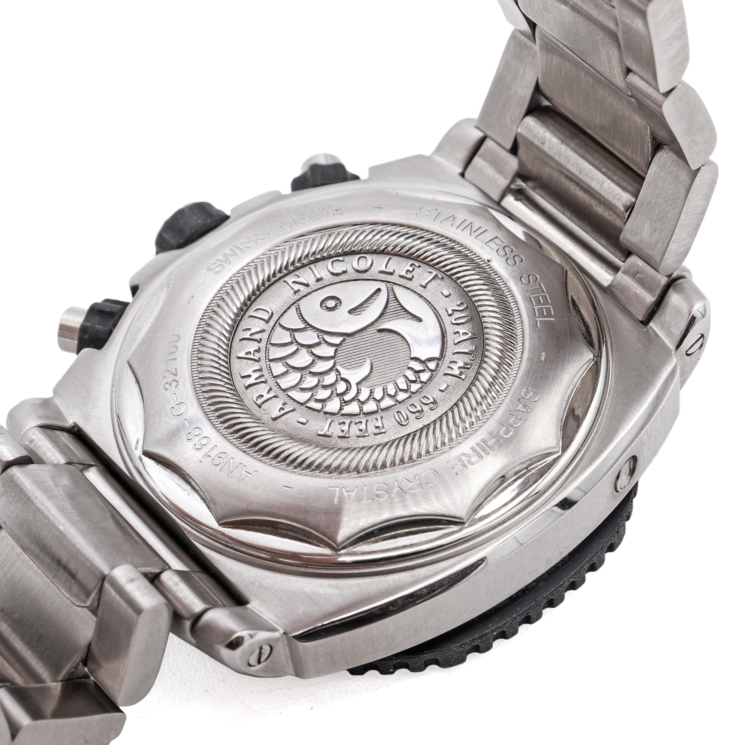 Armand Nicolet Tramelan Chronograph Calendar Automatic Men's Watch Ref. AN9168-G