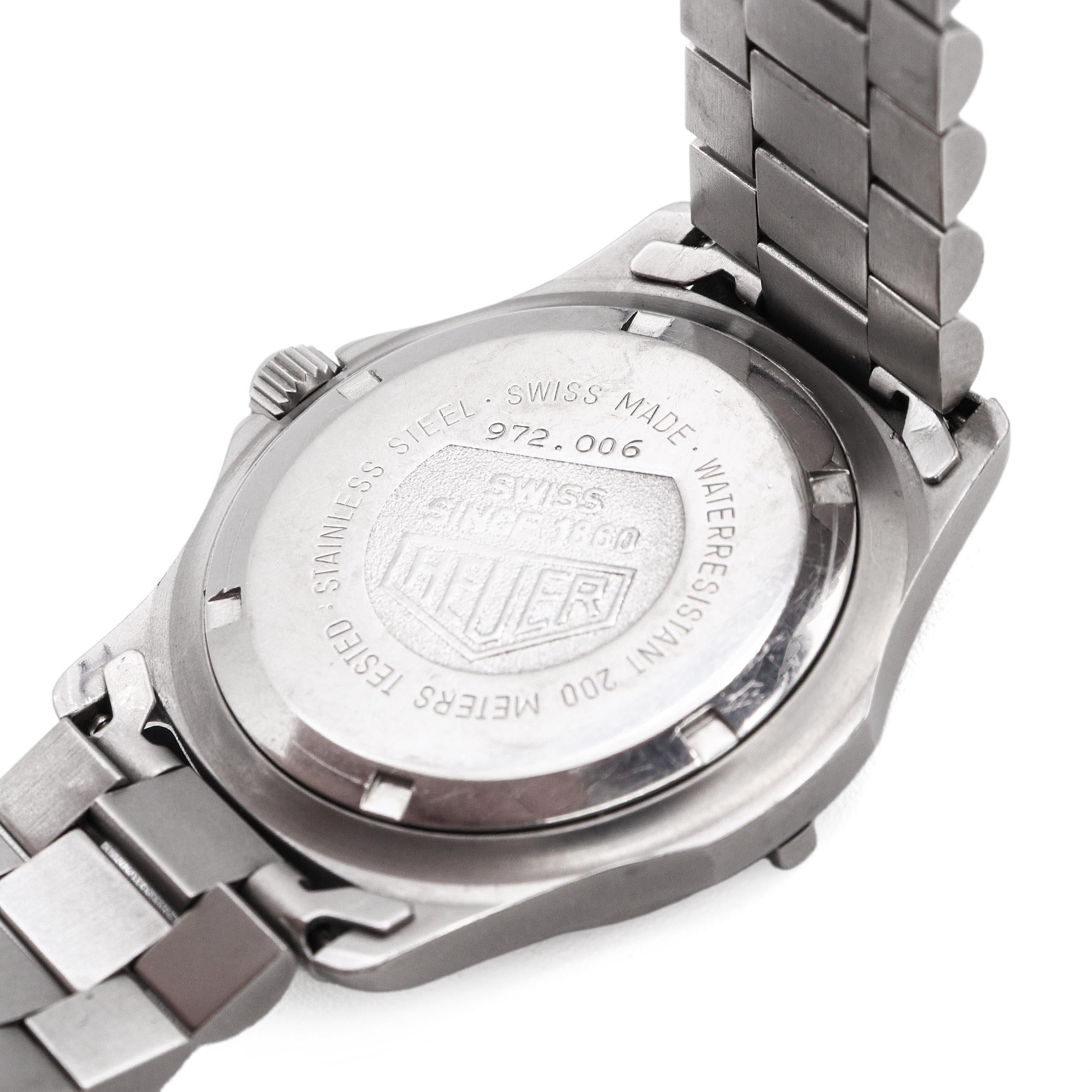 Vintage Heuer 2000 Series Professional Date Quartz Men's Watch Ref. 972.006