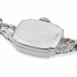 Vintage Omega Platinum Diamond Hand-Wind Women’s Cocktail Watch