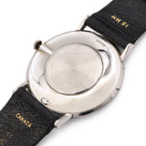 Vintage Omega 14k White Gold Diamond Hand Wind Men's Dress Watch