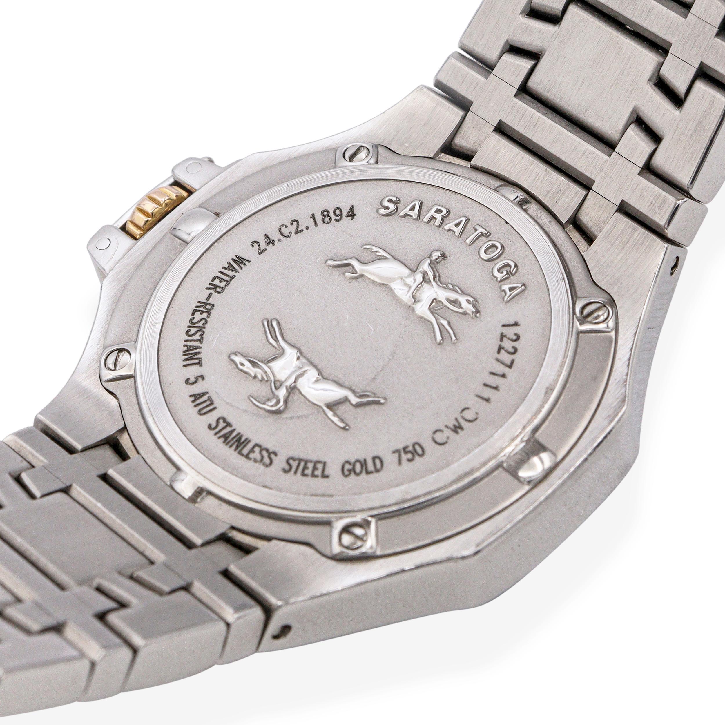 Concord Saratoga Stainless Steel Diamonds Date Quartz Men's Watch Ref.24.C2.1894