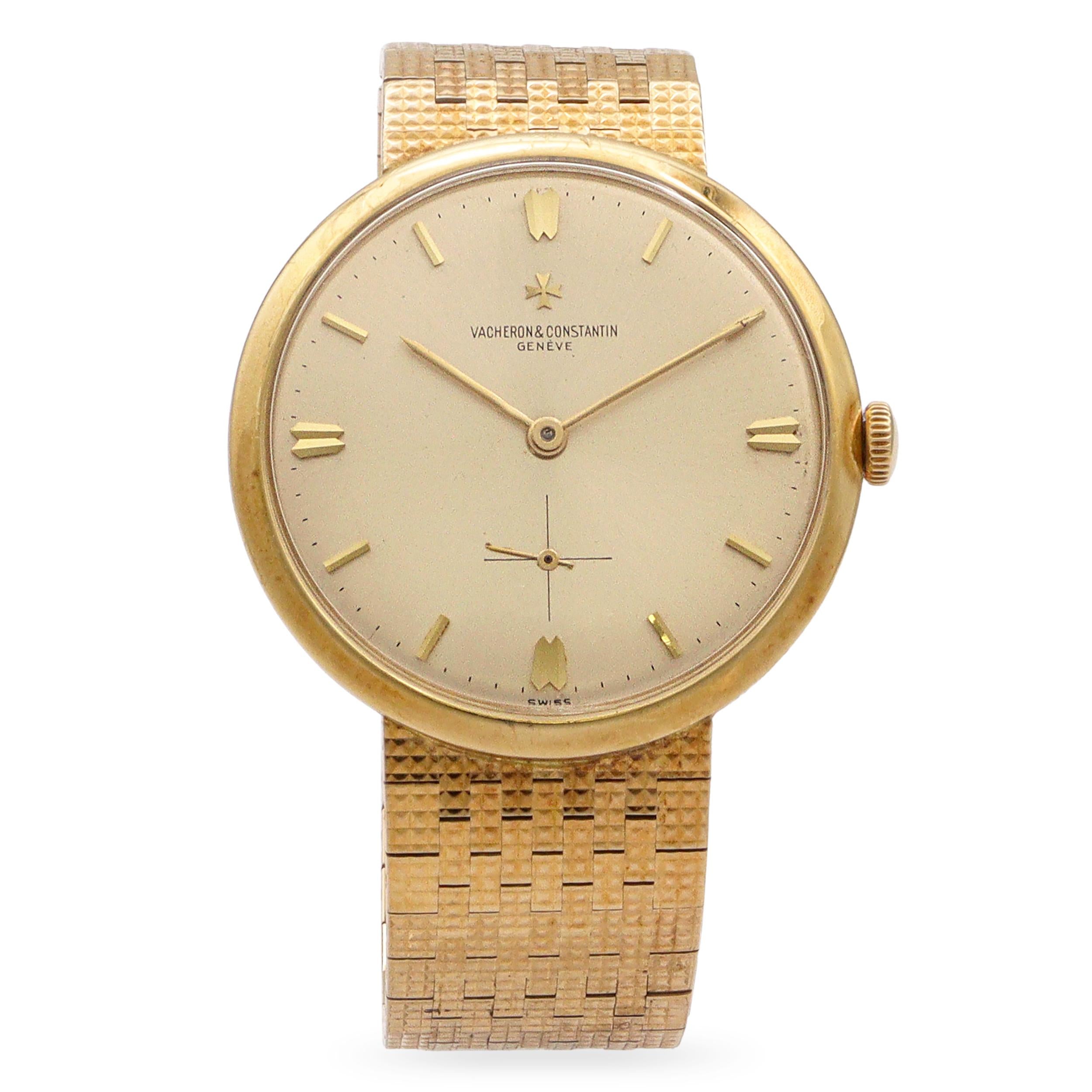 Vintage Vacheron Constantin 18k Yellow Gold Hand Wind Men's Watch