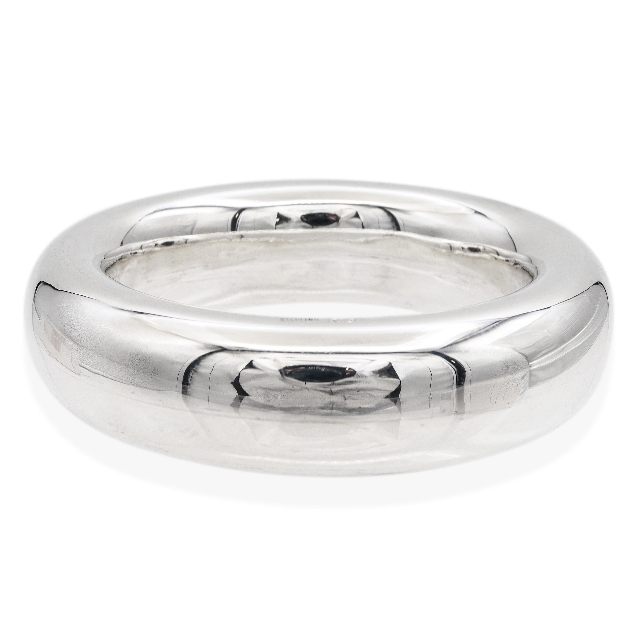 Tiffany & Co. Elsa Peretti Sterling Silver Doughnut Bangle Bracelet
