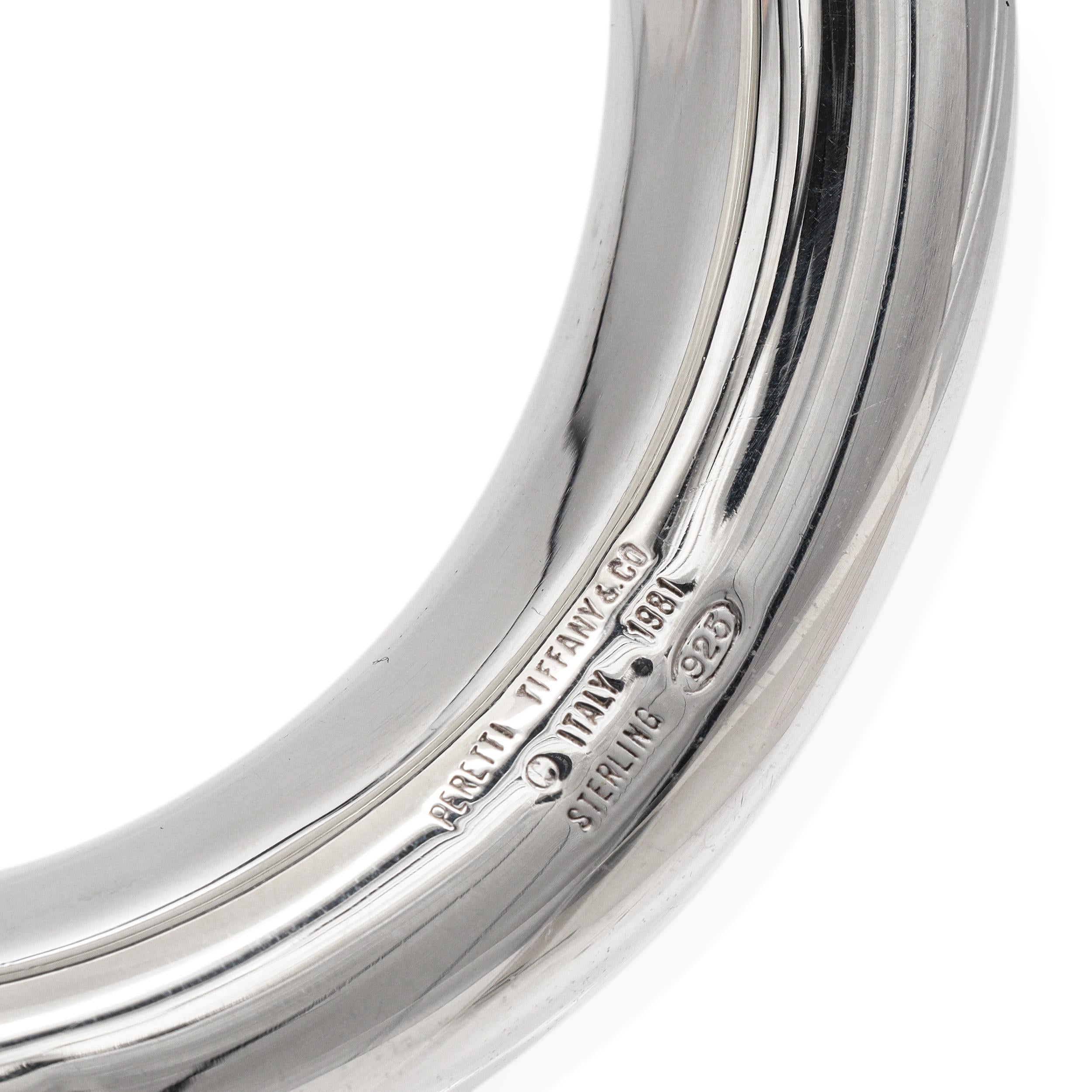 Tiffany & Co. Elsa Peretti Sterling Silver Doughnut Bangle Bracelet