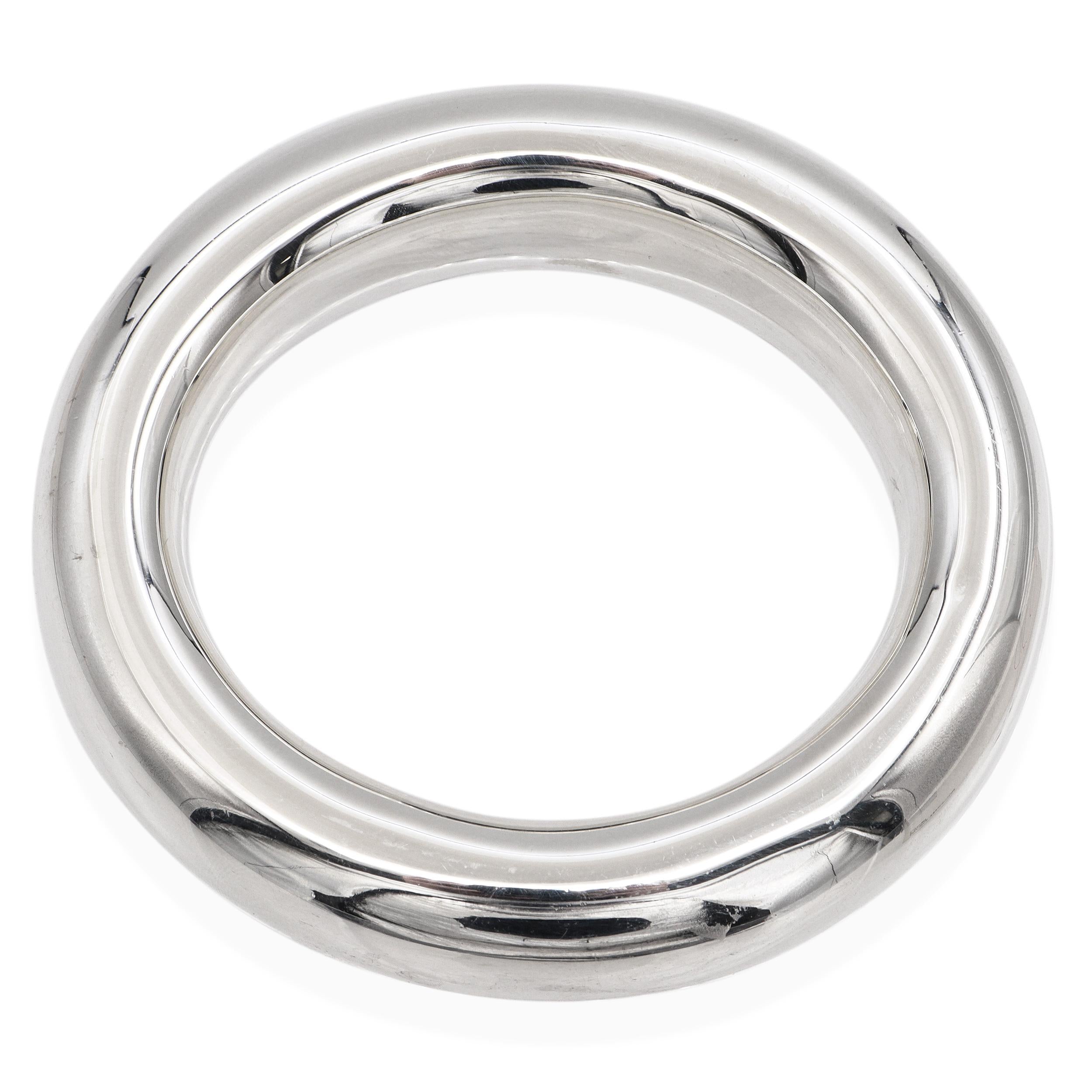 Tiffany & Co. Elsa Peretti Sterling Silver Doughnut Bangle Bracelet