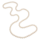 Vintage 8mm Pearl 39" Beaded Necklace