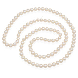 Vintage 8mm Pearl 39" Beaded Necklace