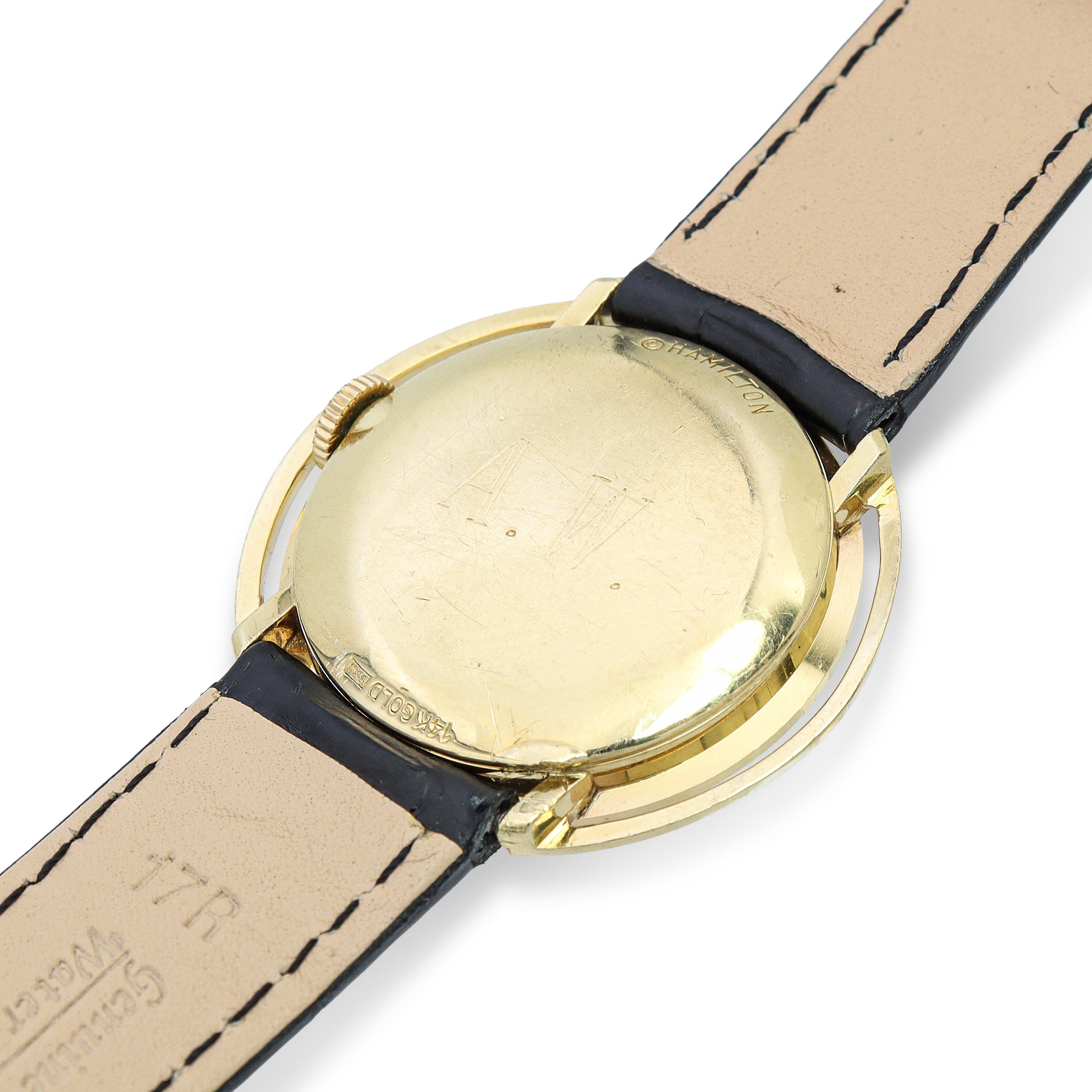 Vintage Hamilton Doublet 14k Yellow Gold Hand-Wind Men's Watch