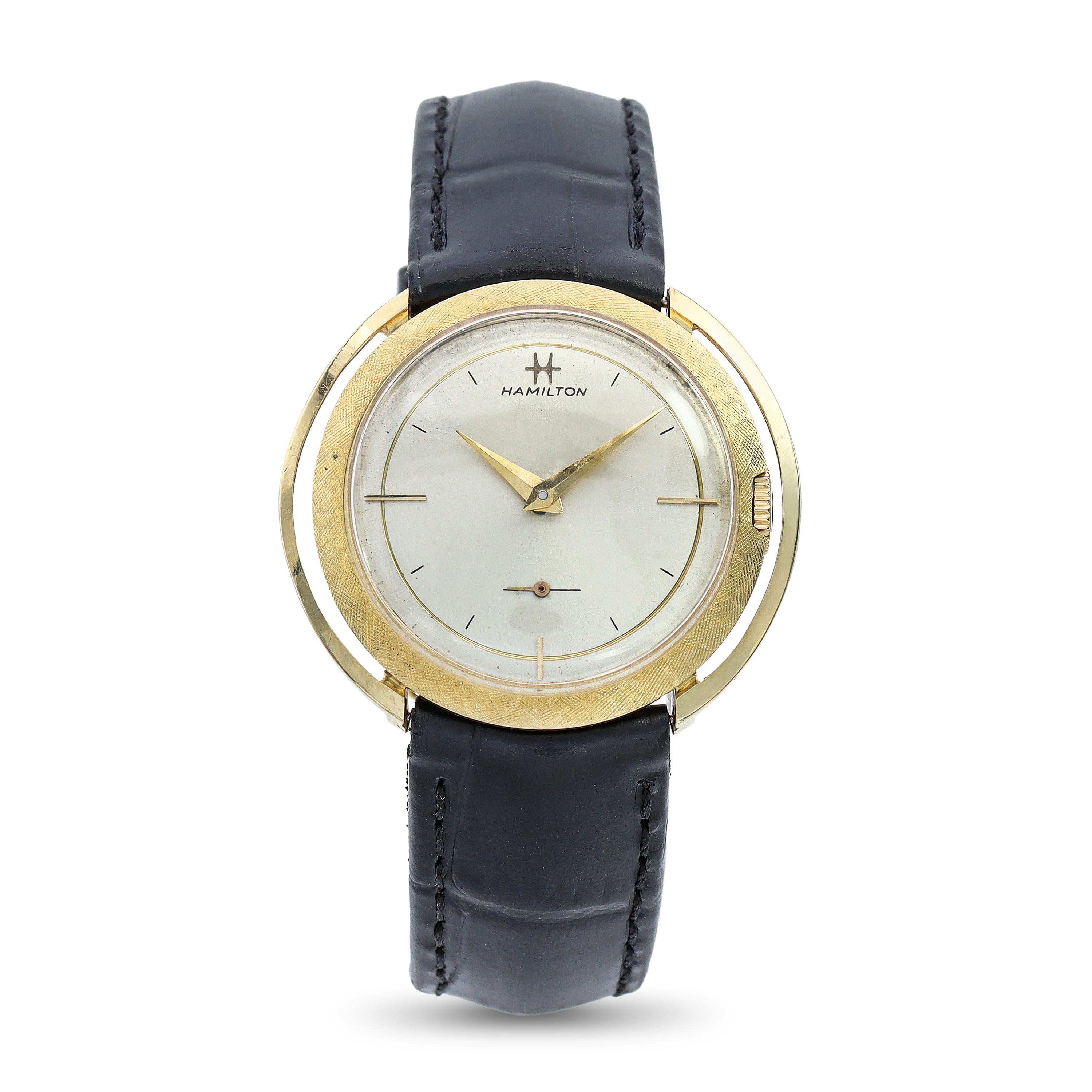 Vintage Hamilton Doublet 14k Yellow Gold Hand-Wind Men's Watch