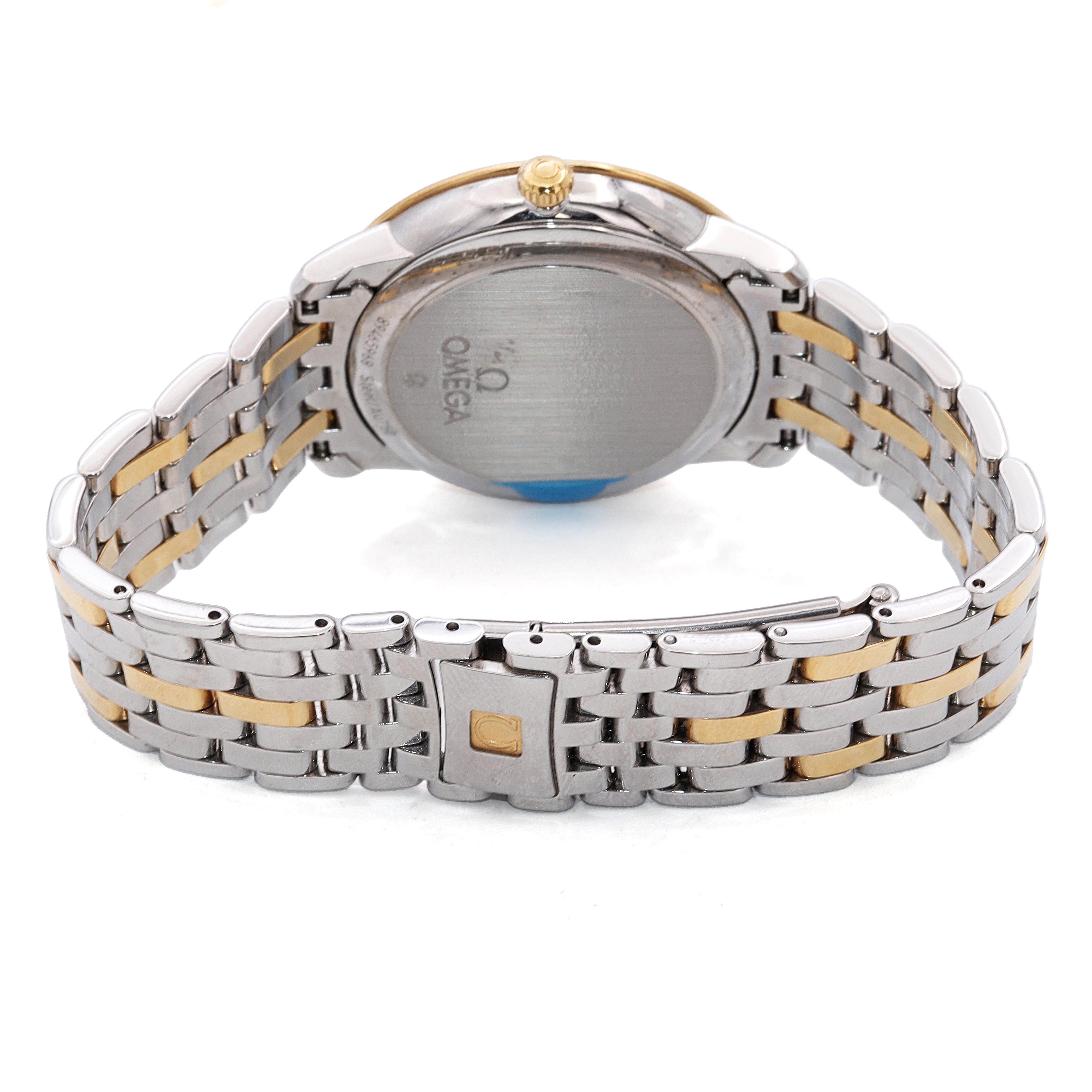 Omega De Ville Prestige Yellow Gold Stainless Steel Date Automatic Men's Watch