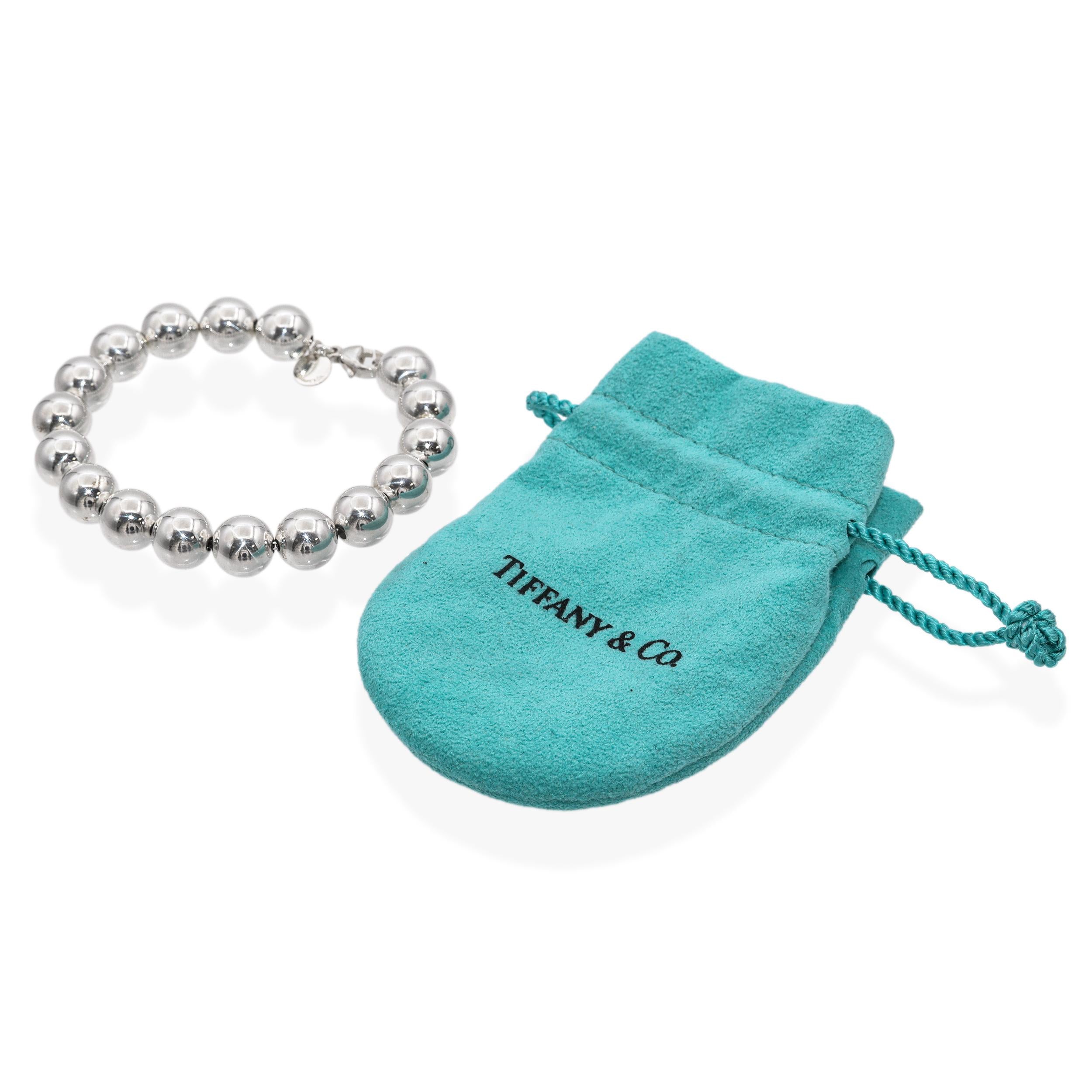 Tiffany & Co. Sterling Silver Hardware Bead Bracelet