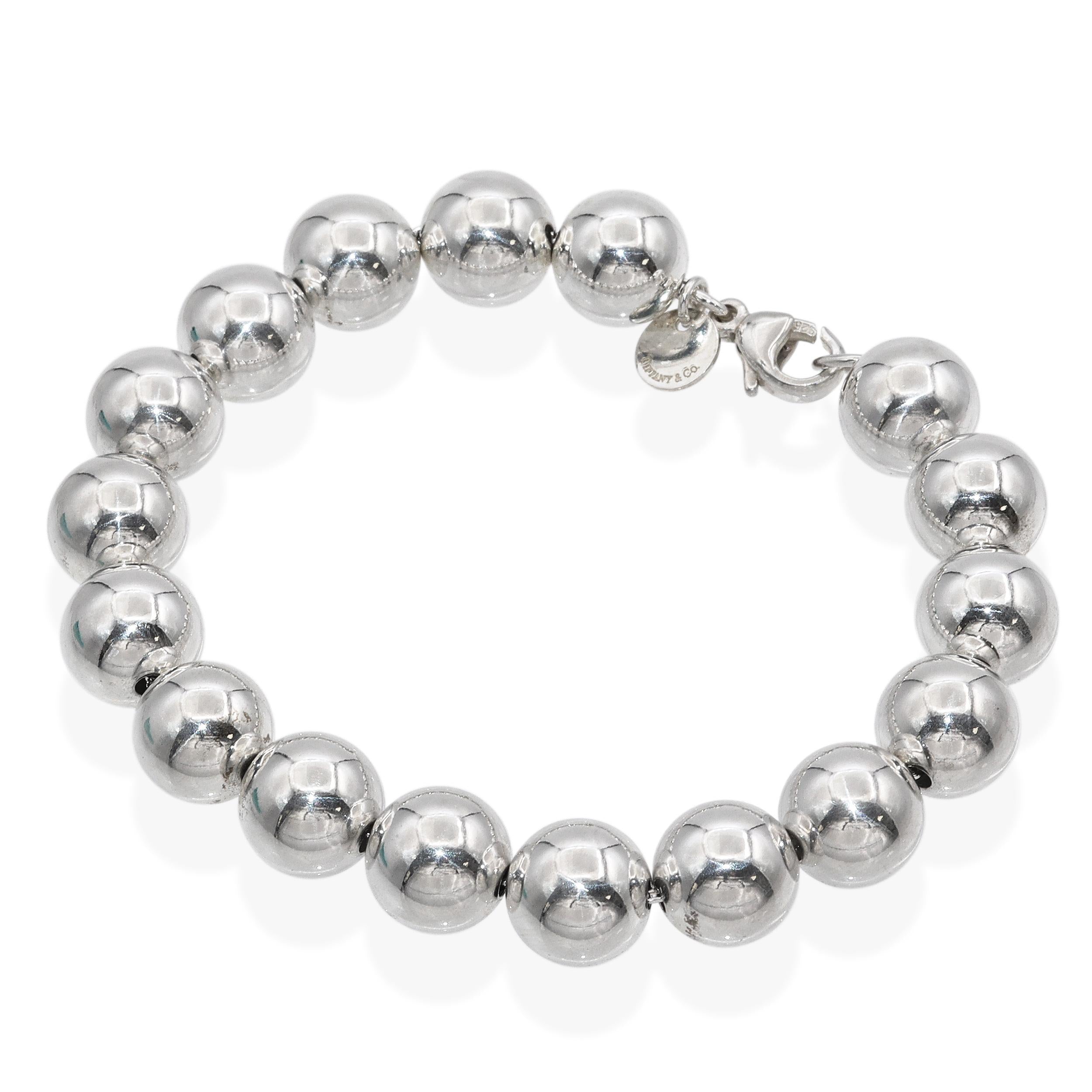 Tiffany & Co. Sterling Silver Hardware Bead Bracelet