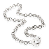 Tiffany & Co. 1837 Sterling Silver Circle Link Toggle Necklace