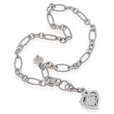 Judith Ripka Sterling Silver Blue Topaz & CZ Heart Pendant Necklace
