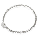 Tiffany & Co. 1837 Sterling Silver Circle Link Toggle Necklace