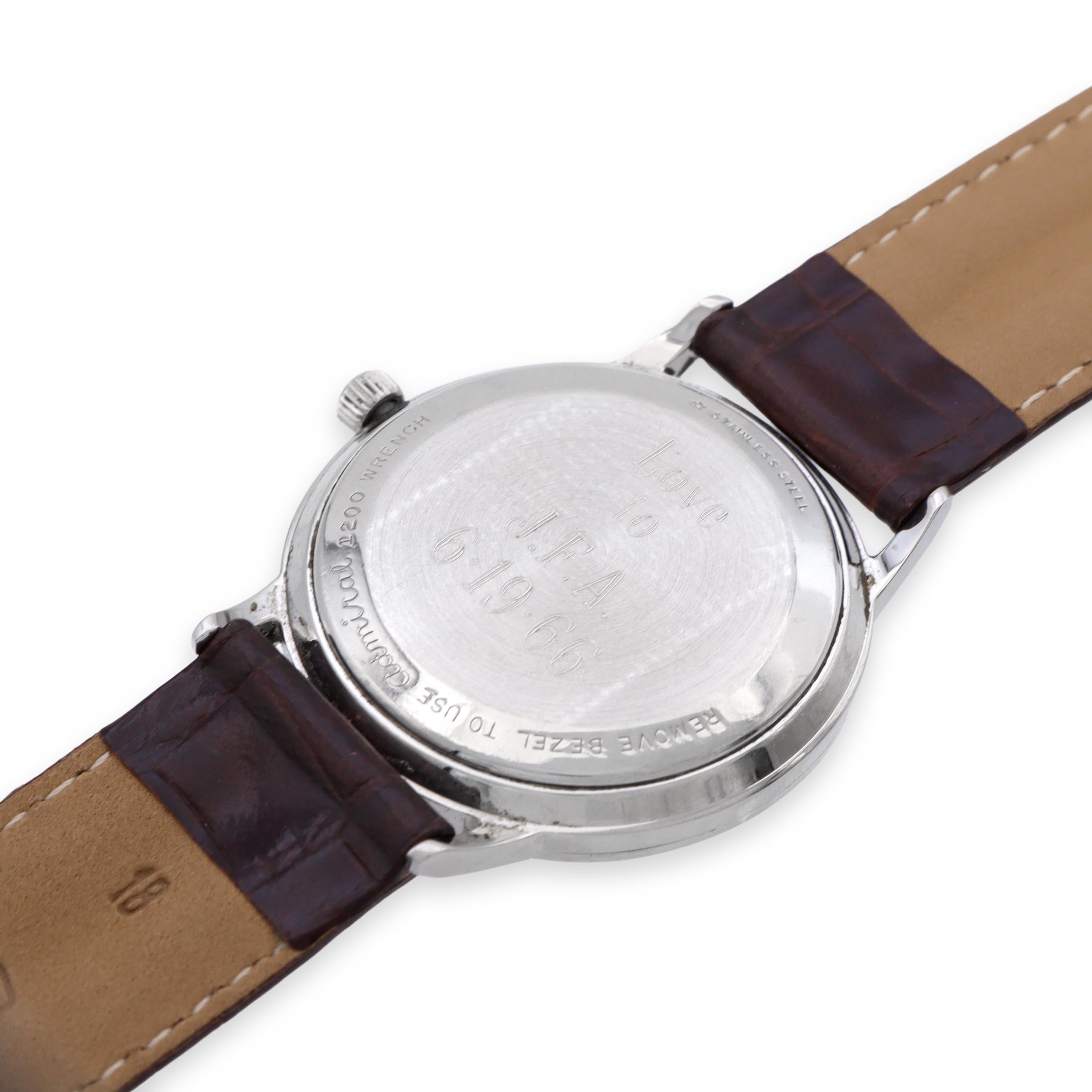 Vintage Longines Grand Prize Stainless Steel Automatic Men's Watch