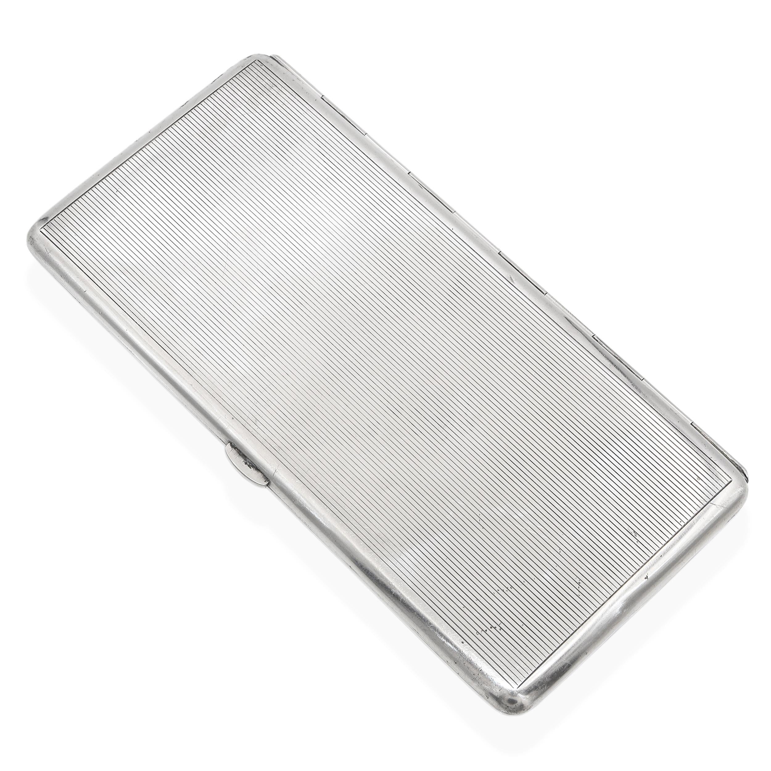 Antique Japanese Sterling Silver Cigarette Case Geisha Bijin Shibayama Artwork